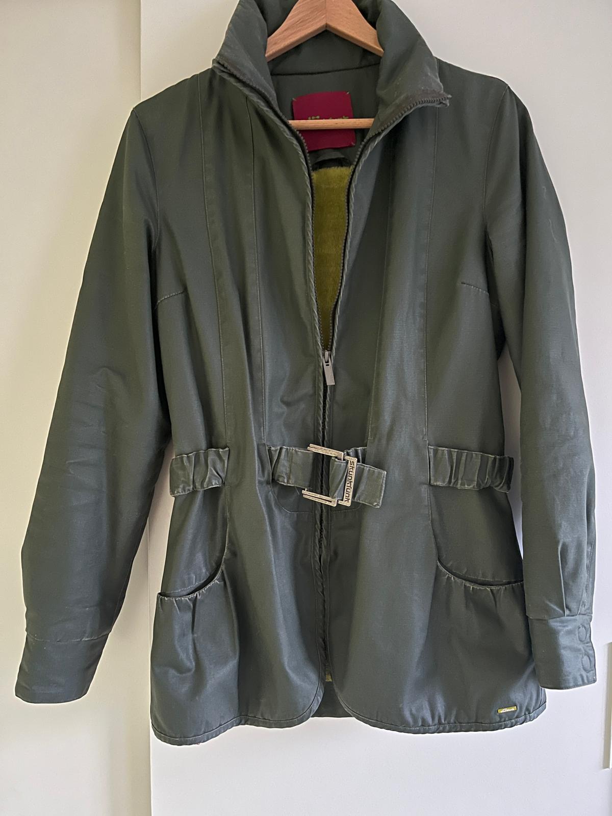 Parka impermeable verde
