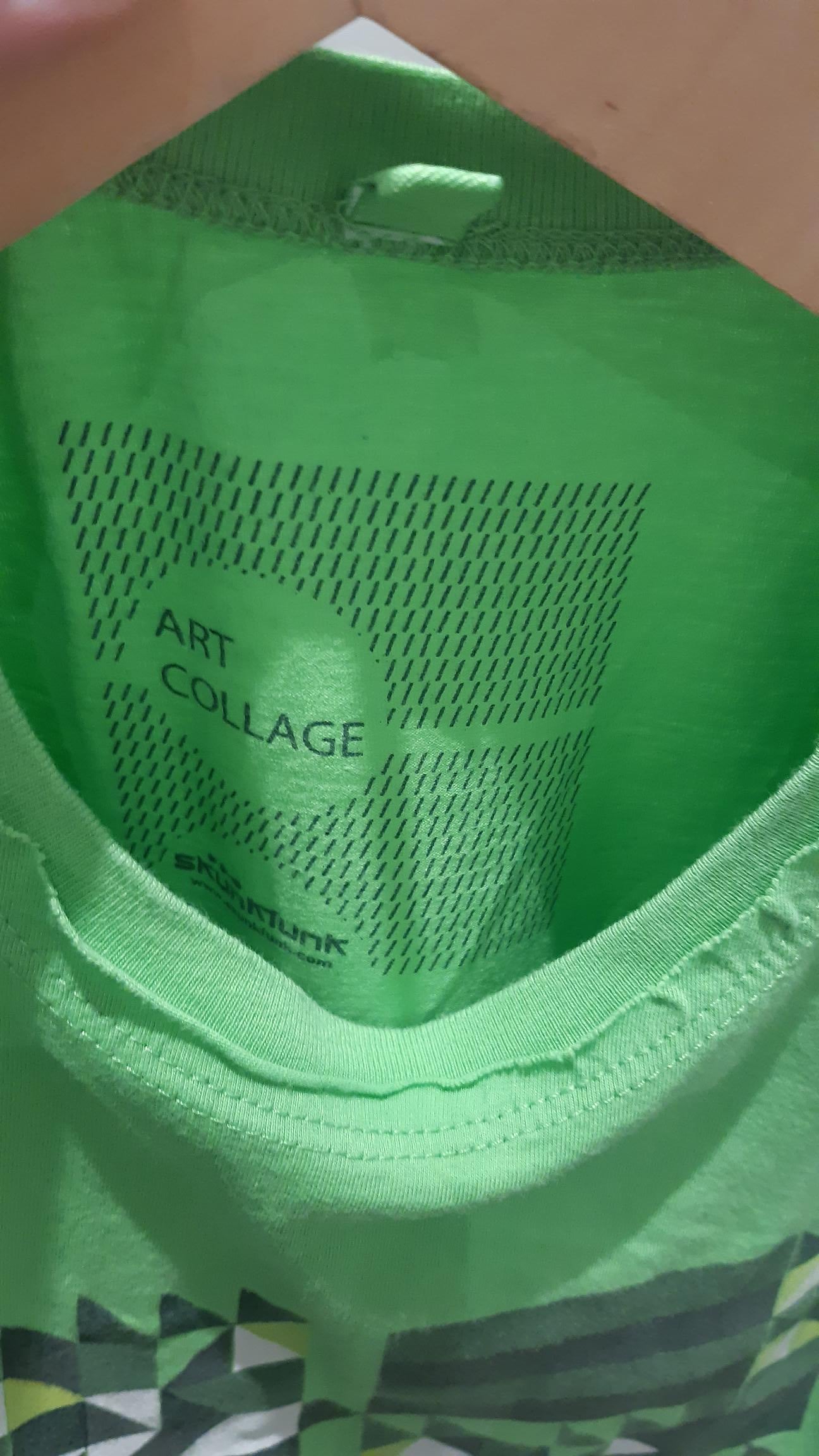 Camiseta Art Collage verde