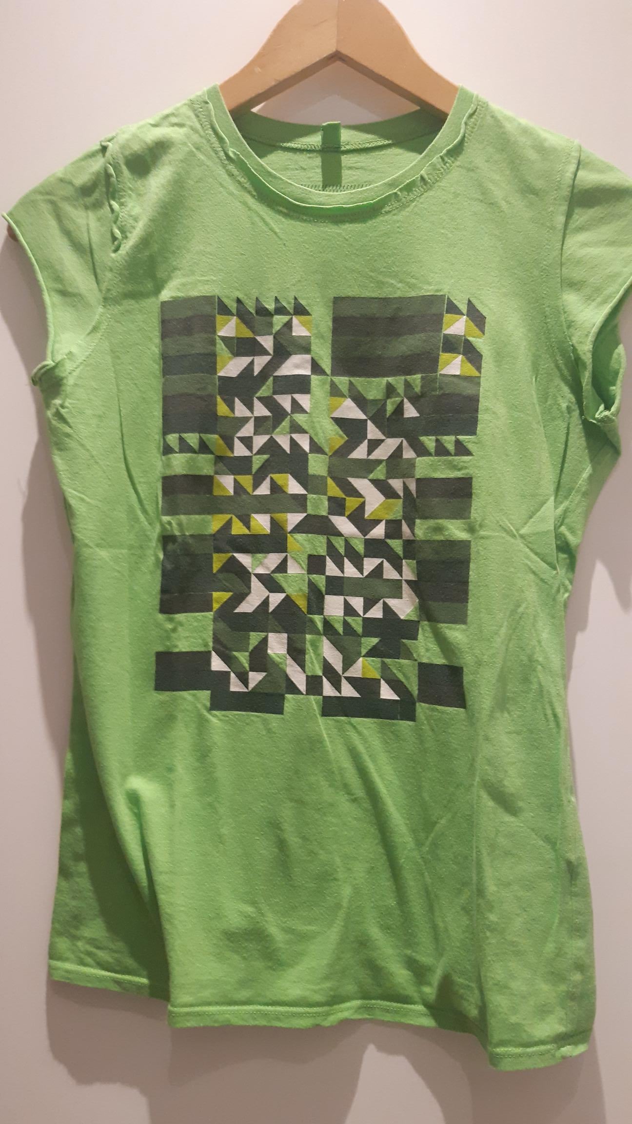Camiseta Art Collage verde