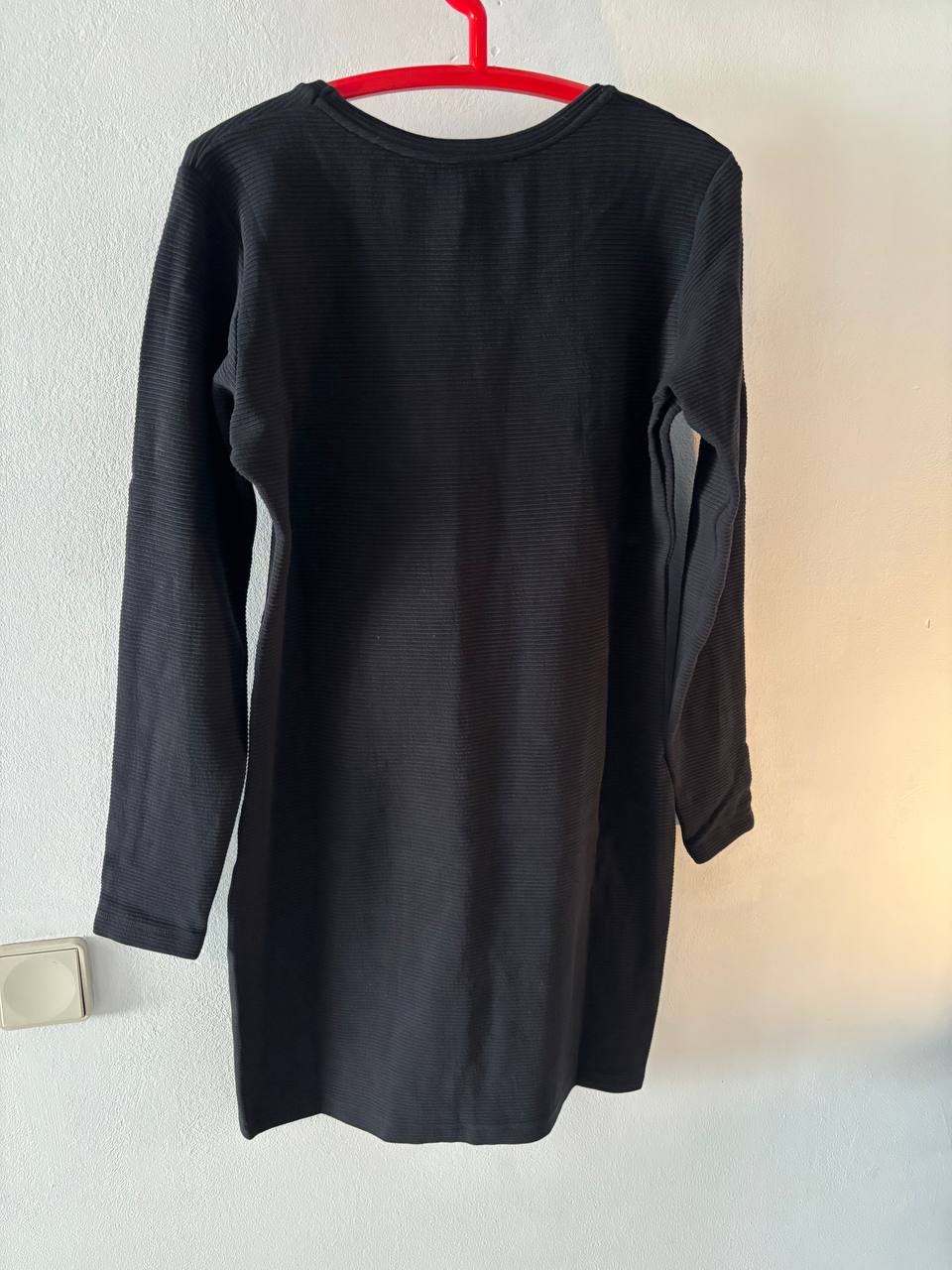 Black dress in organic cotton