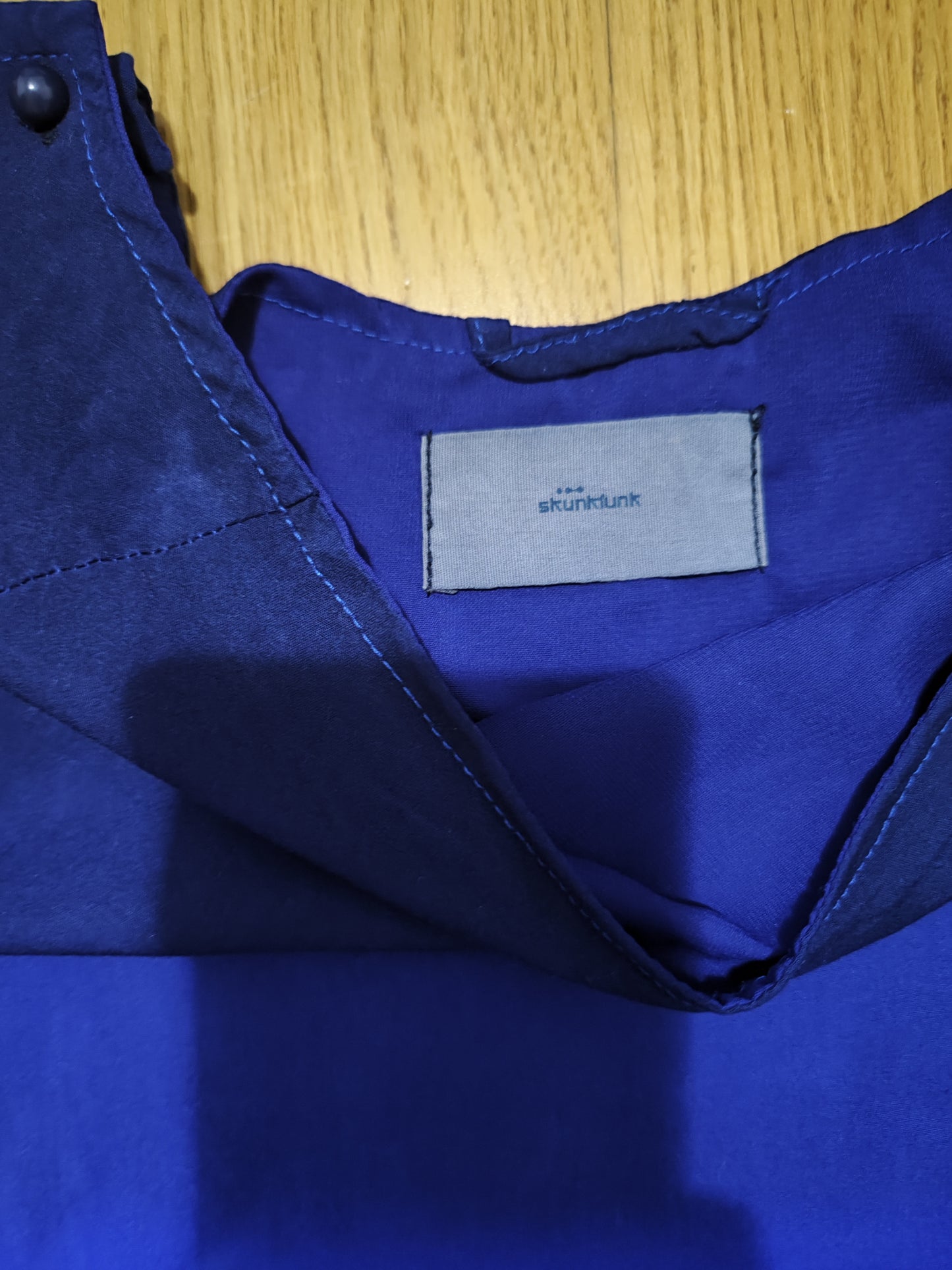 Vestido en tonos azules