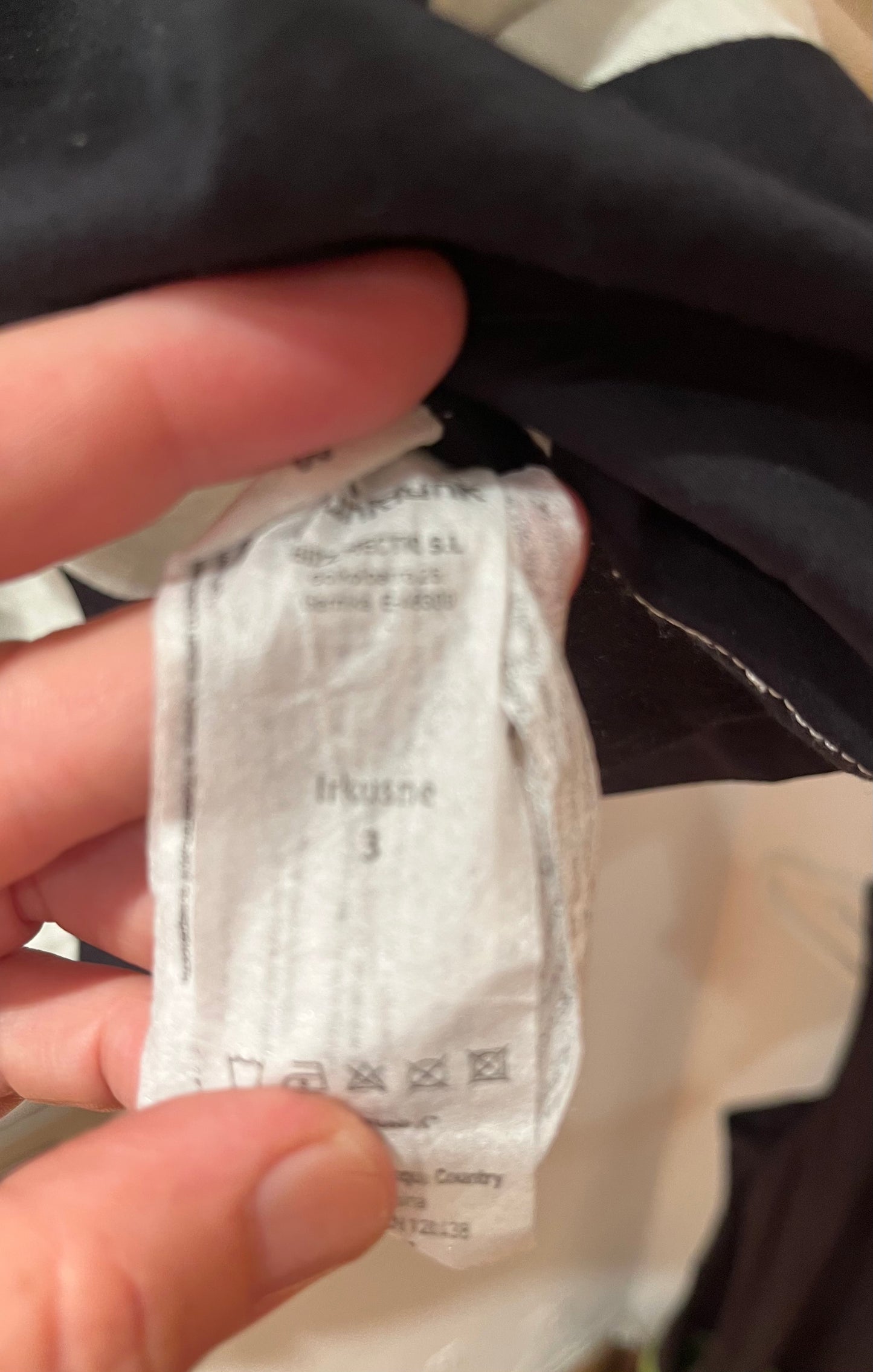 Vestido blanco y negro