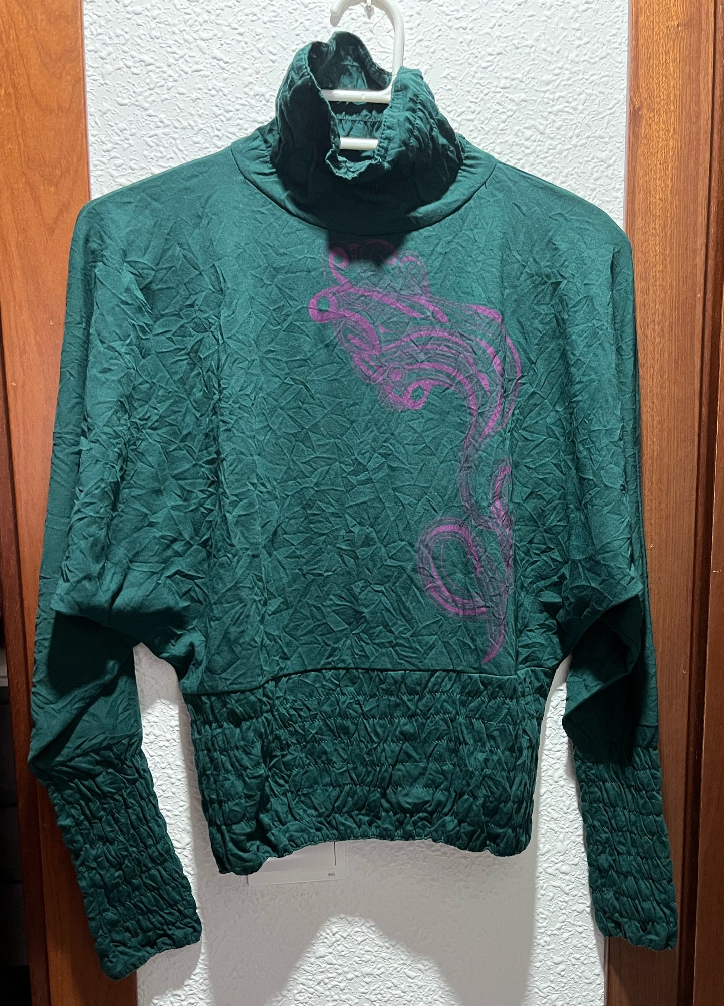 Parte superior verde oscuro