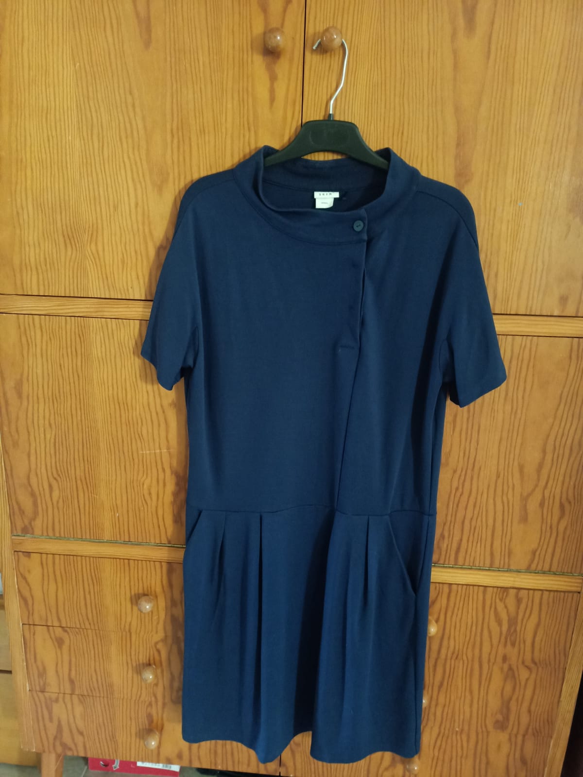 NAVY BLUE MODAL DRESS WITH POCKETS