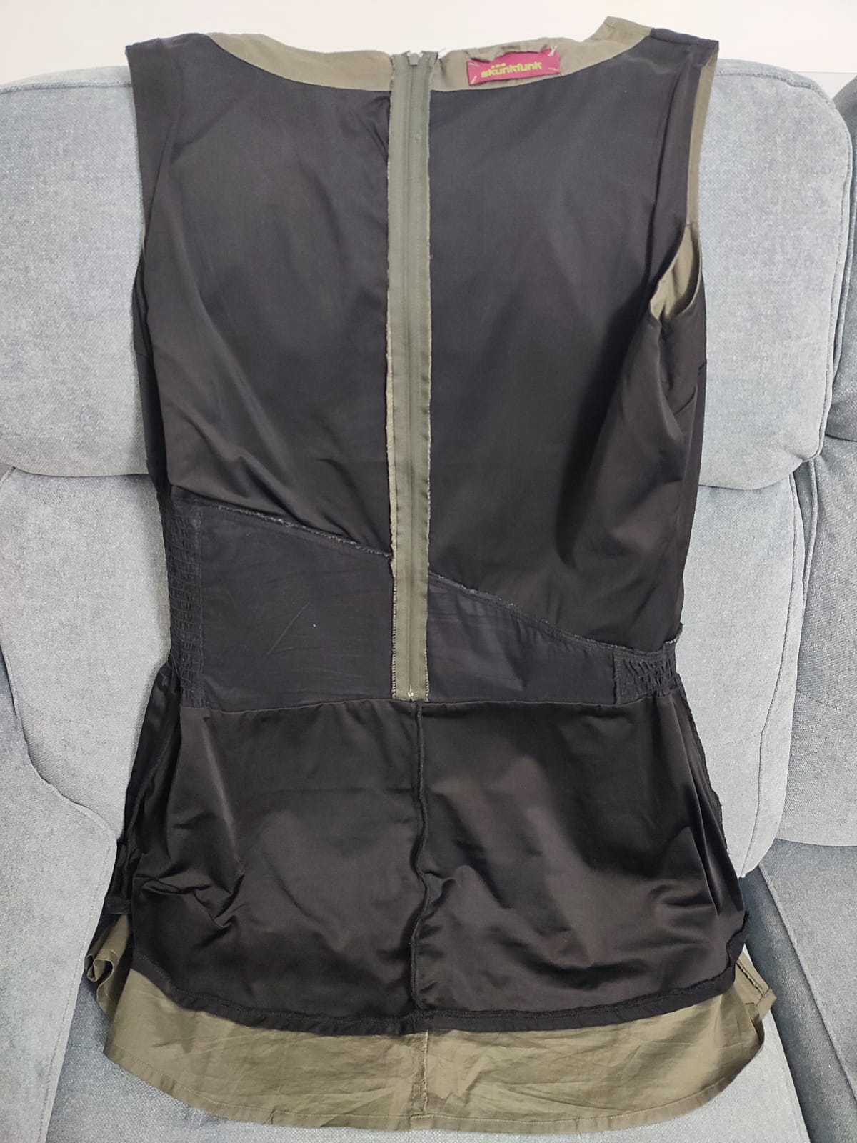 GREEN SLEEVELESS DRESS