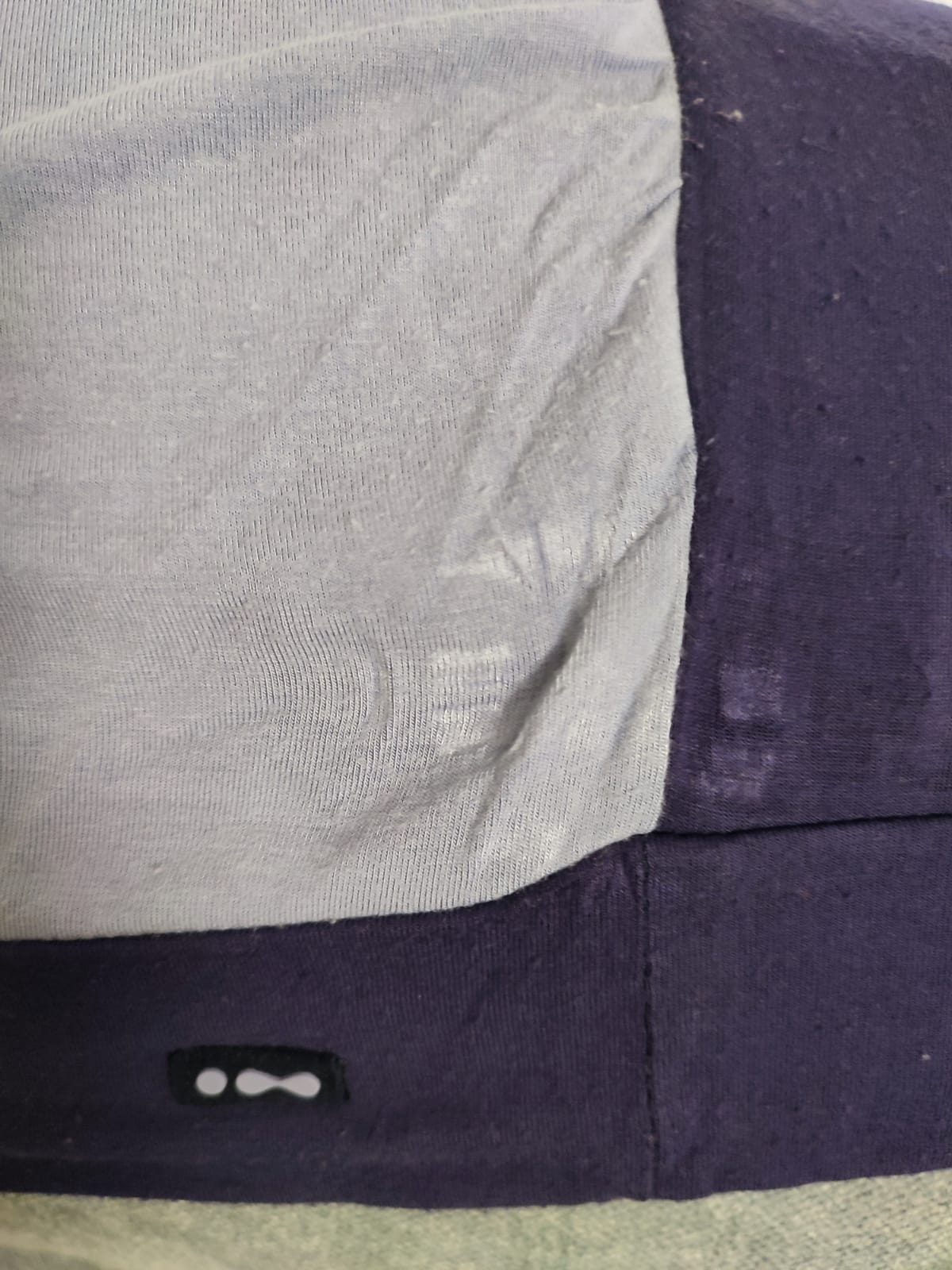 T-SHIRT BLEU BICOLORE