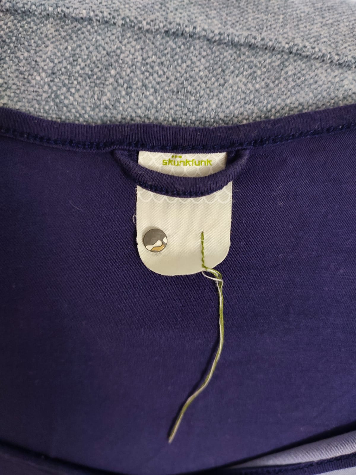 T-SHIRT BLEU BICOLORE