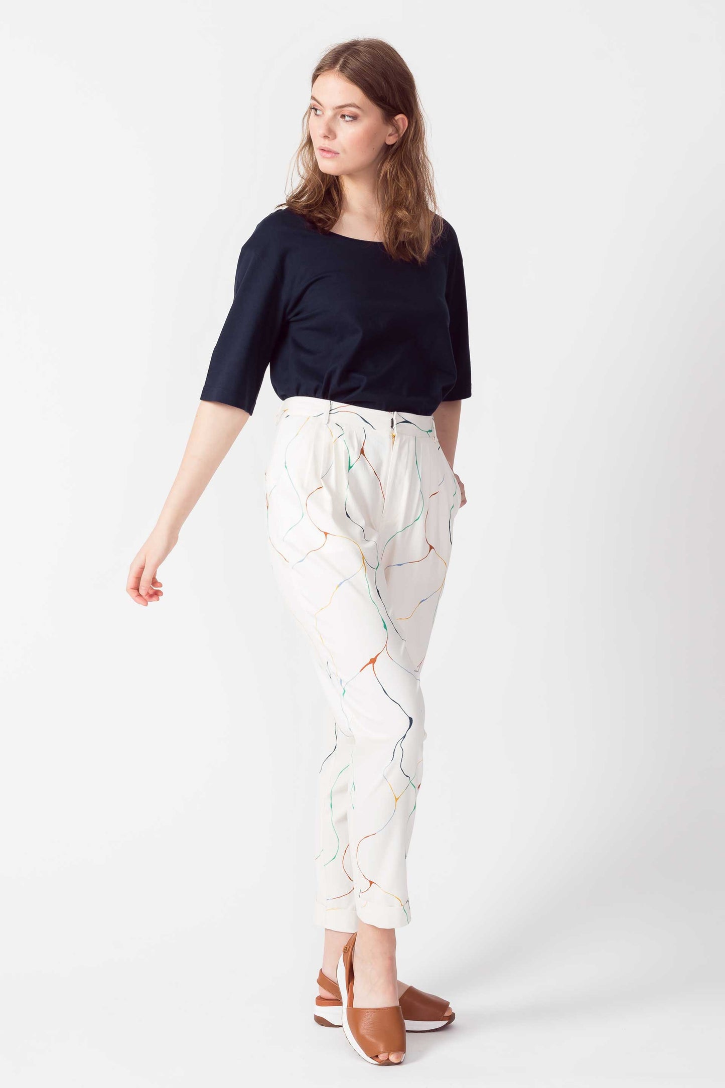 DOMAIKIA WOMEN TROUSERS