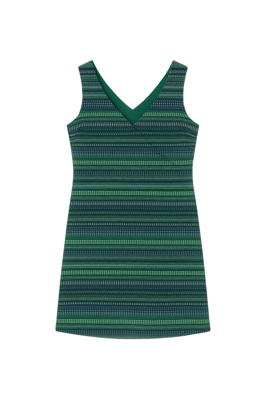 Vestido con estampado geométrico